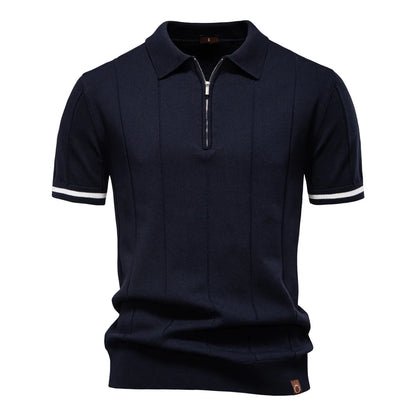 Camisa polo Vérone -esportiva e com zíper-
