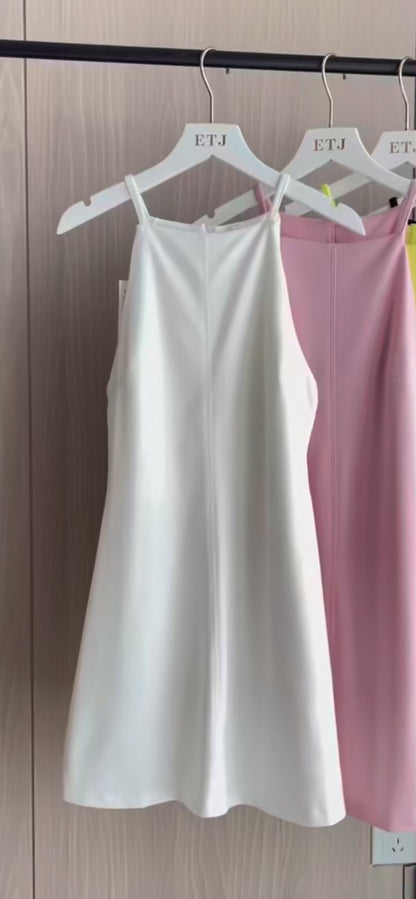 Vestido Mini de Verão Elegante com Alça